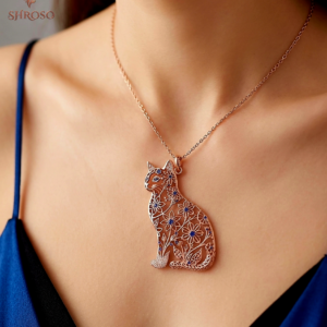 Floral Cat Spirit Necklace