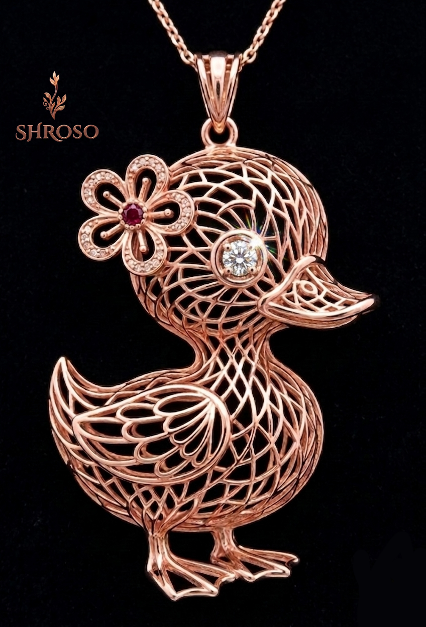 The Little Blossom Duckling Necklace - Image 4